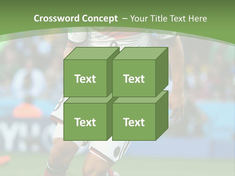 A Soccer Player Kicking A Soccer Ball On A Field PowerPoint Template