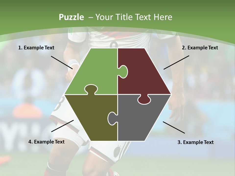 A Soccer Player Kicking A Soccer Ball On A Field PowerPoint Template