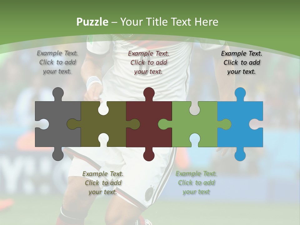 A Soccer Player Kicking A Soccer Ball On A Field PowerPoint Template