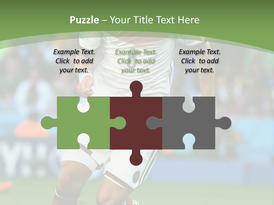 A Soccer Player Kicking A Soccer Ball On A Field PowerPoint Template