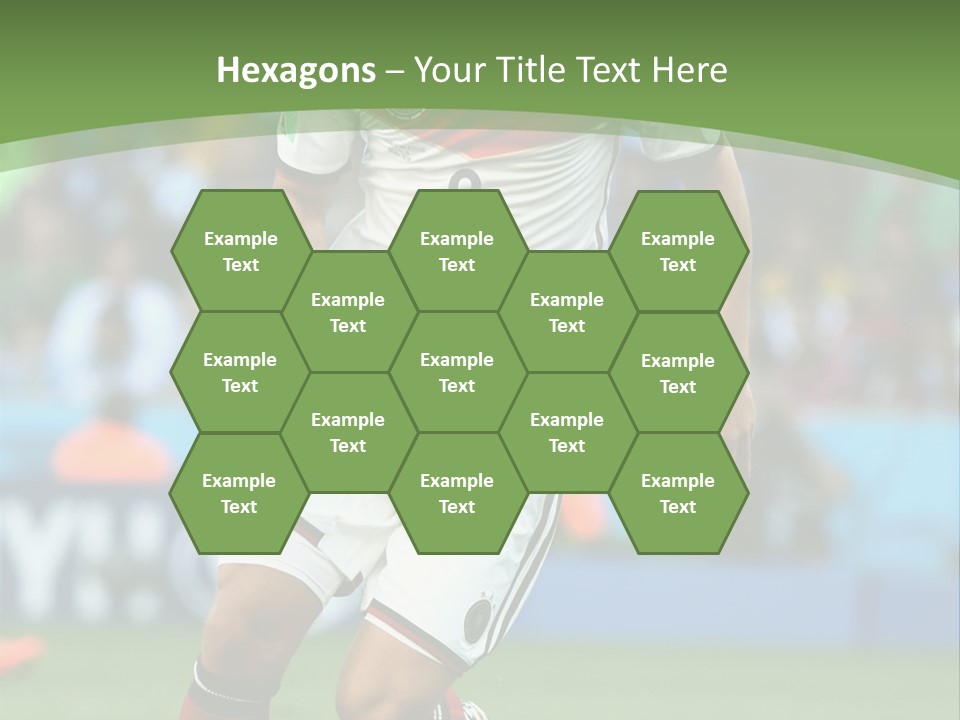 A Soccer Player Kicking A Soccer Ball On A Field PowerPoint Template