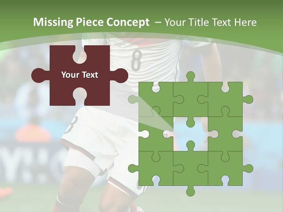 A Soccer Player Kicking A Soccer Ball On A Field PowerPoint Template