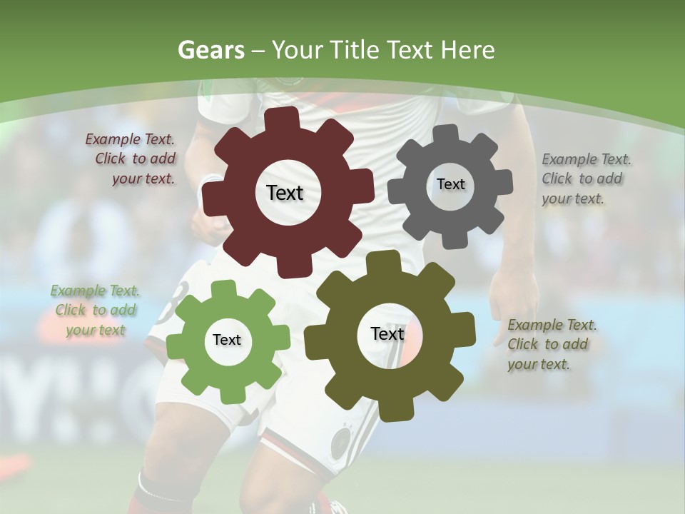 A Soccer Player Kicking A Soccer Ball On A Field PowerPoint Template