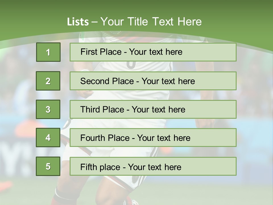 A Soccer Player Kicking A Soccer Ball On A Field PowerPoint Template