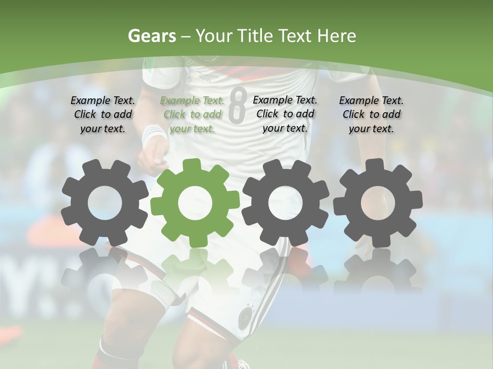 A Soccer Player Kicking A Soccer Ball On A Field PowerPoint Template