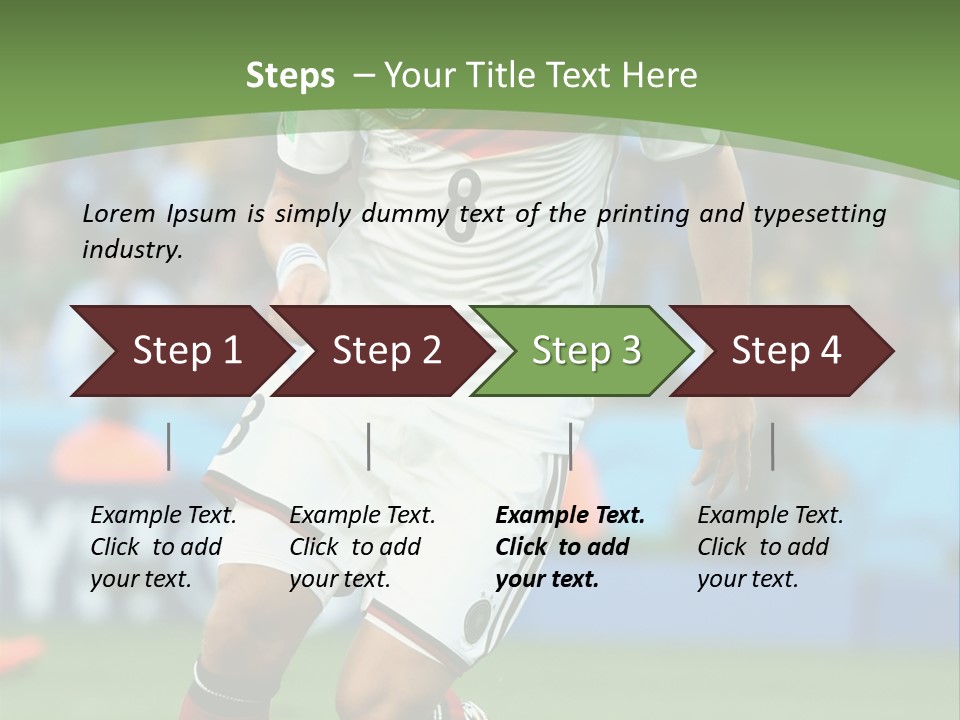 A Soccer Player Kicking A Soccer Ball On A Field PowerPoint Template