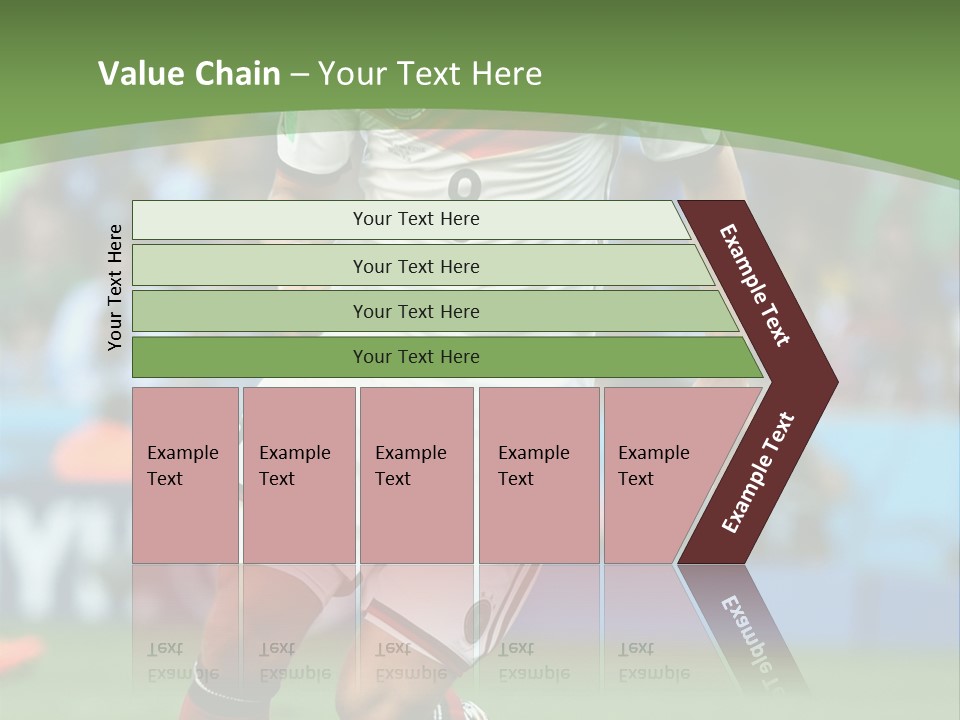 A Soccer Player Kicking A Soccer Ball On A Field PowerPoint Template
