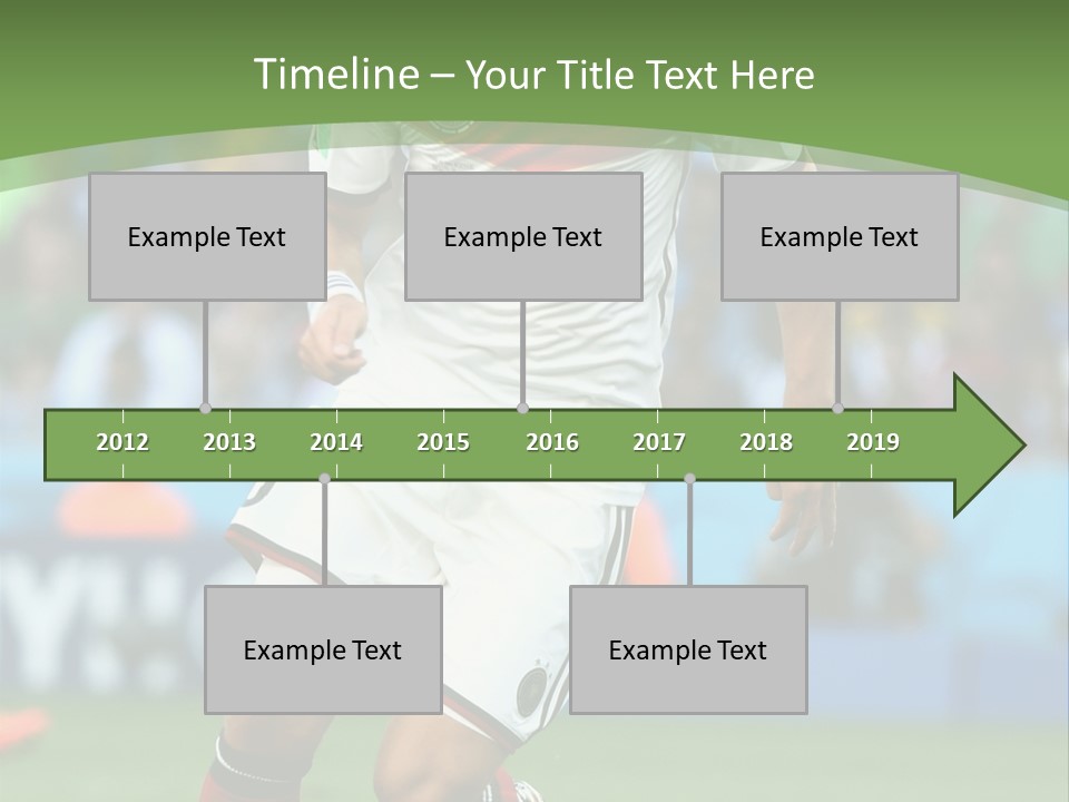 A Soccer Player Kicking A Soccer Ball On A Field PowerPoint Template