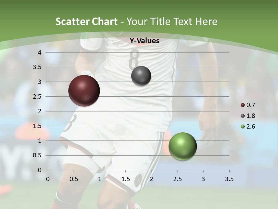 A Soccer Player Kicking A Soccer Ball On A Field PowerPoint Template