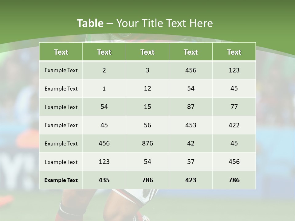 A Soccer Player Kicking A Soccer Ball On A Field PowerPoint Template