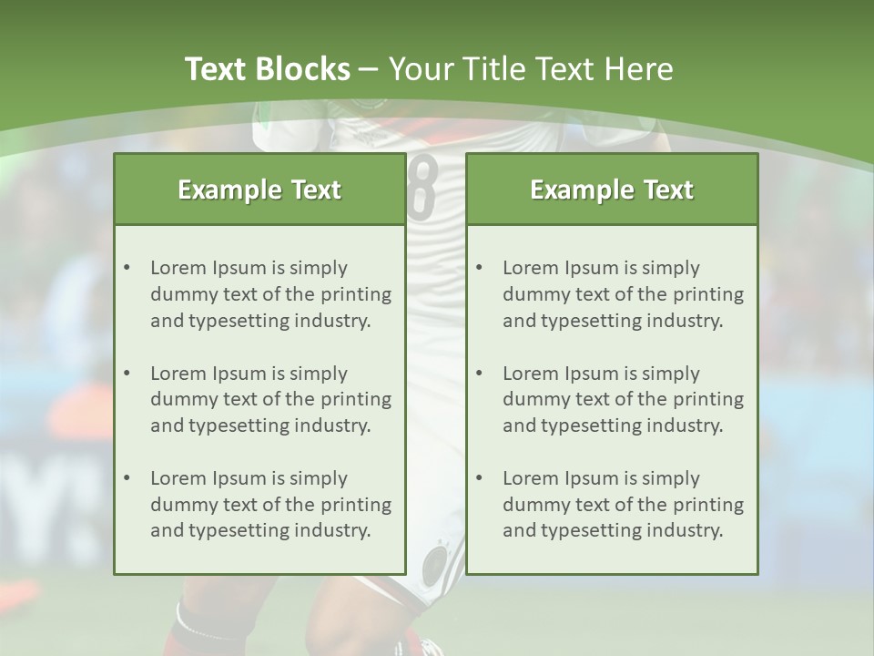 A Soccer Player Kicking A Soccer Ball On A Field PowerPoint Template