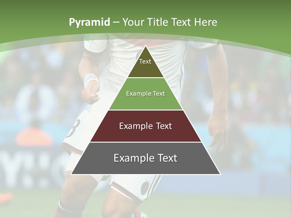 A Soccer Player Kicking A Soccer Ball On A Field PowerPoint Template