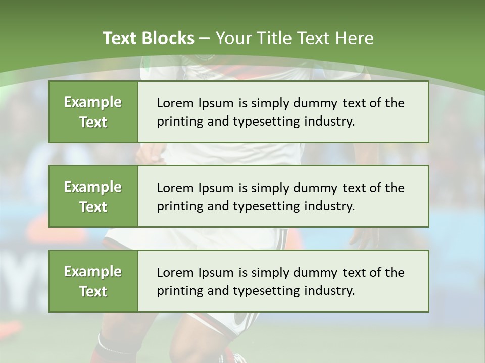 A Soccer Player Kicking A Soccer Ball On A Field PowerPoint Template