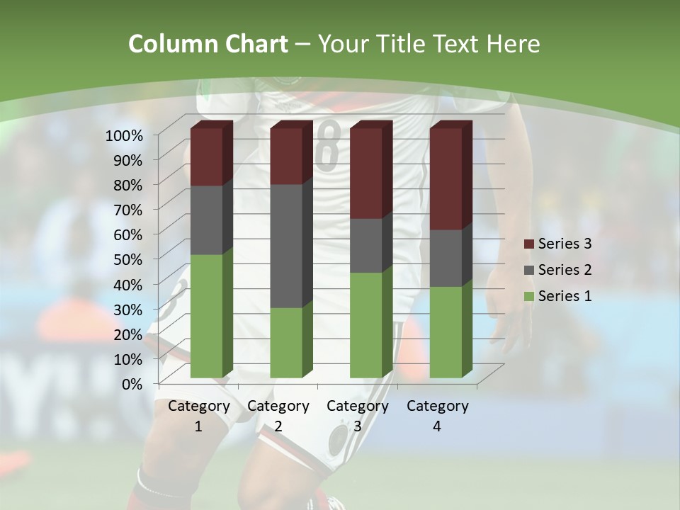 A Soccer Player Kicking A Soccer Ball On A Field PowerPoint Template