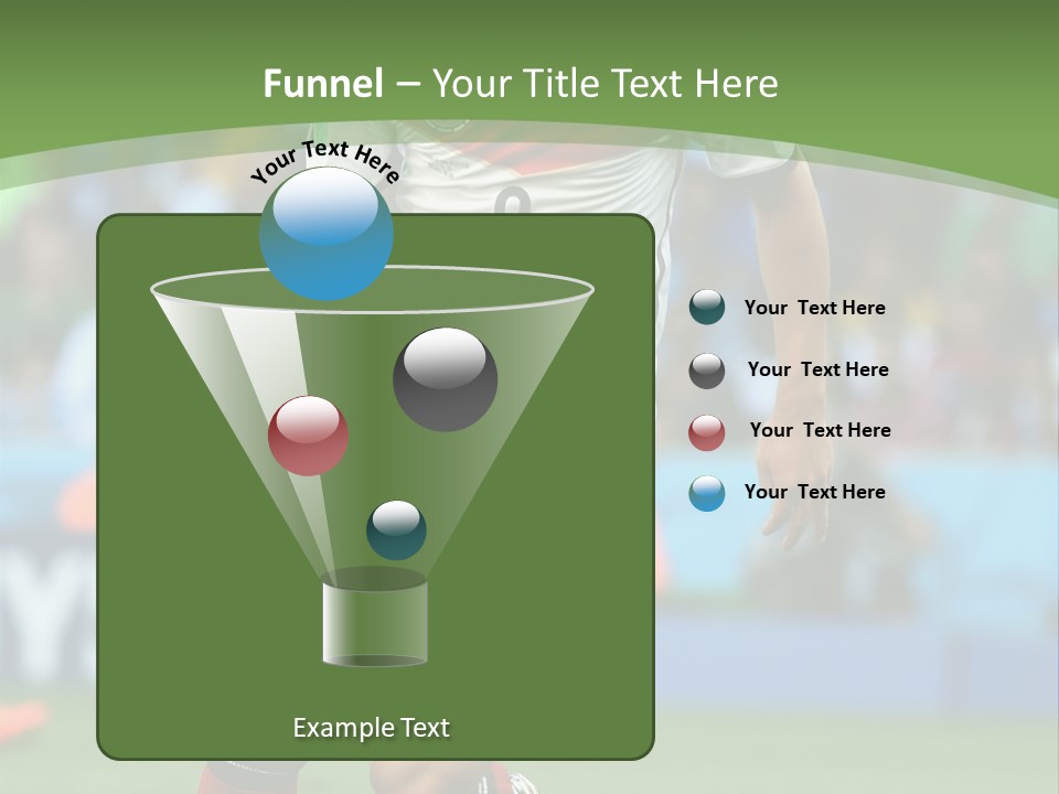 A Soccer Player Kicking A Soccer Ball On A Field PowerPoint Template