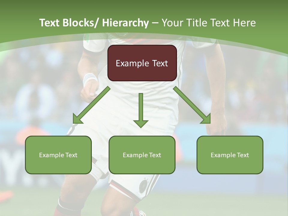 A Soccer Player Kicking A Soccer Ball On A Field PowerPoint Template