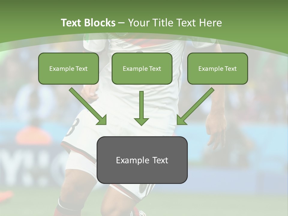A Soccer Player Kicking A Soccer Ball On A Field PowerPoint Template