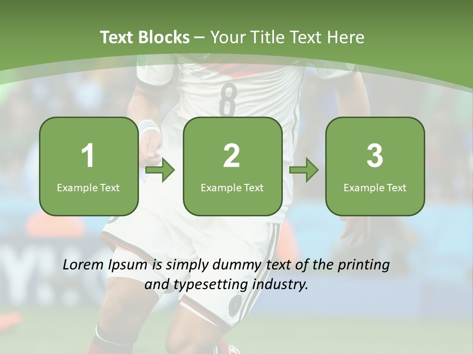 A Soccer Player Kicking A Soccer Ball On A Field PowerPoint Template
