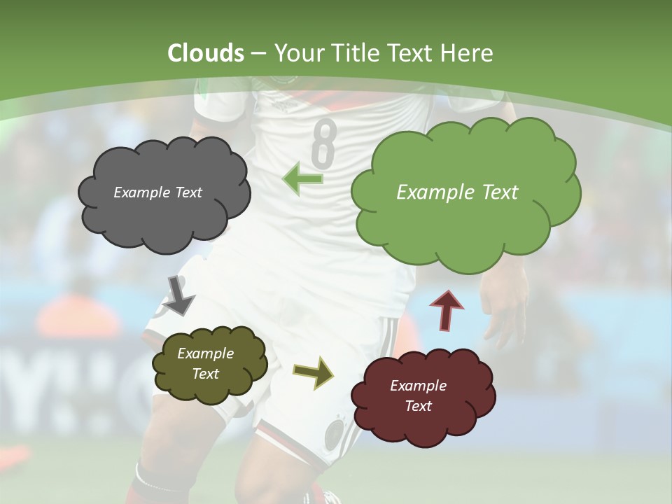 A Soccer Player Kicking A Soccer Ball On A Field PowerPoint Template
