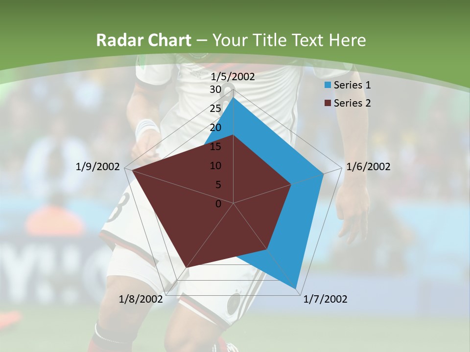 A Soccer Player Kicking A Soccer Ball On A Field PowerPoint Template