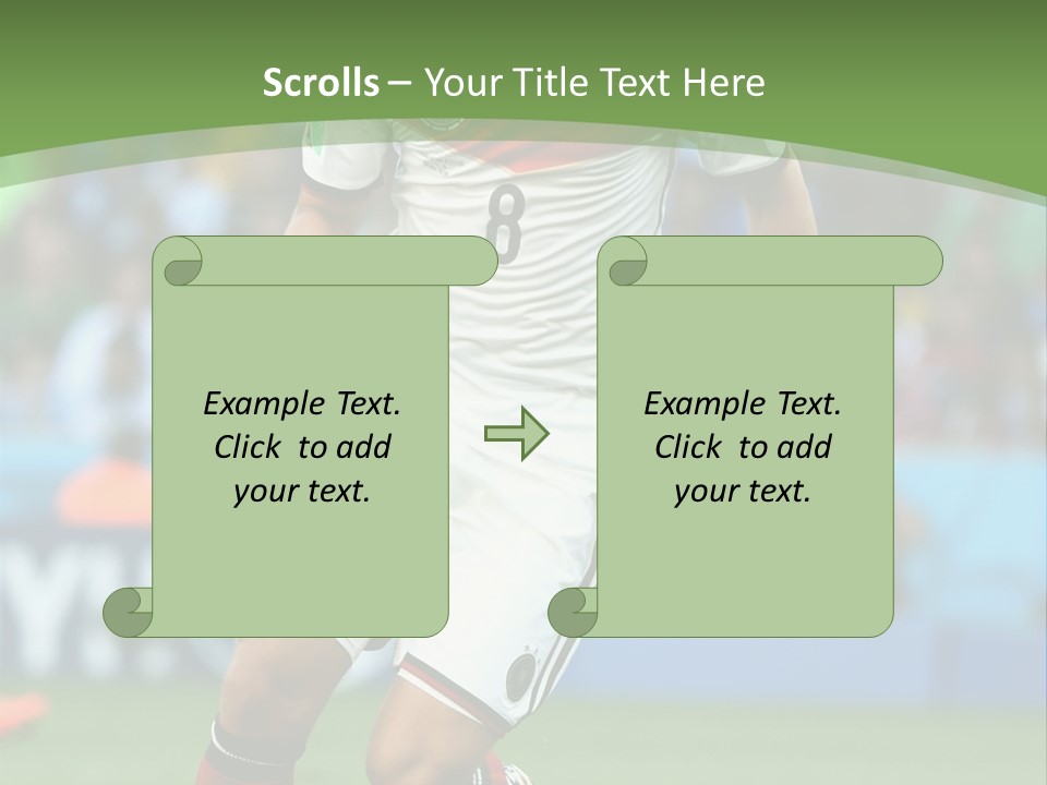 A Soccer Player Kicking A Soccer Ball On A Field PowerPoint Template