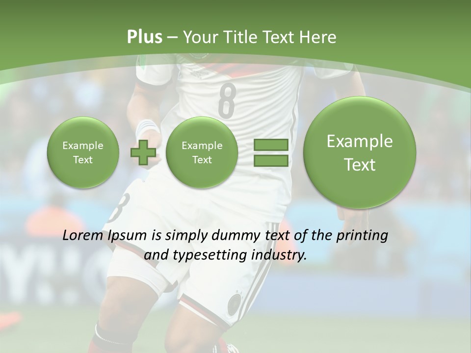 A Soccer Player Kicking A Soccer Ball On A Field PowerPoint Template