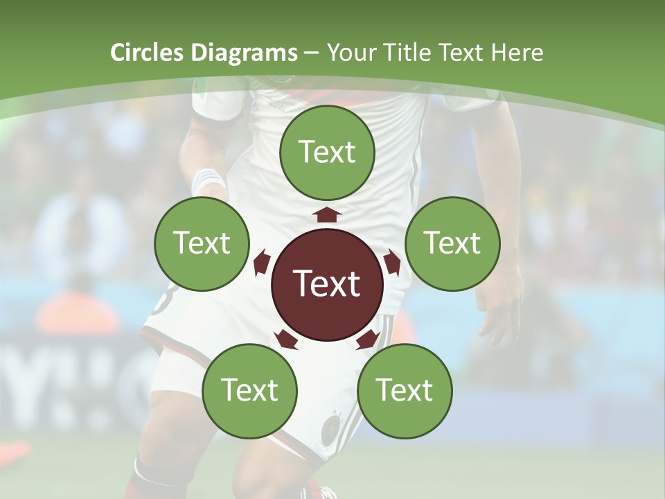 A Soccer Player Kicking A Soccer Ball On A Field PowerPoint Template