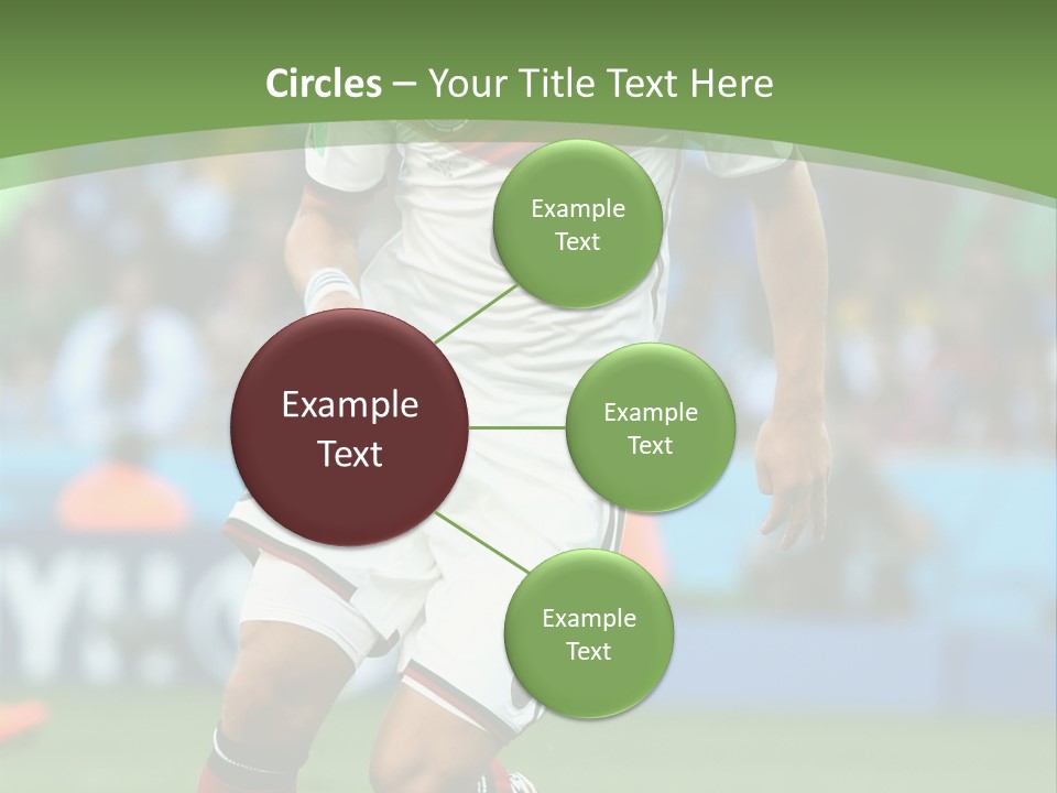 A Soccer Player Kicking A Soccer Ball On A Field PowerPoint Template