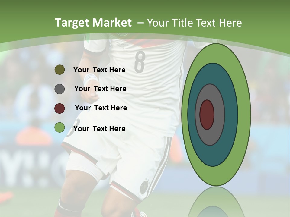 A Soccer Player Kicking A Soccer Ball On A Field PowerPoint Template