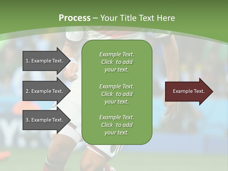 A Soccer Player Kicking A Soccer Ball On A Field PowerPoint Template