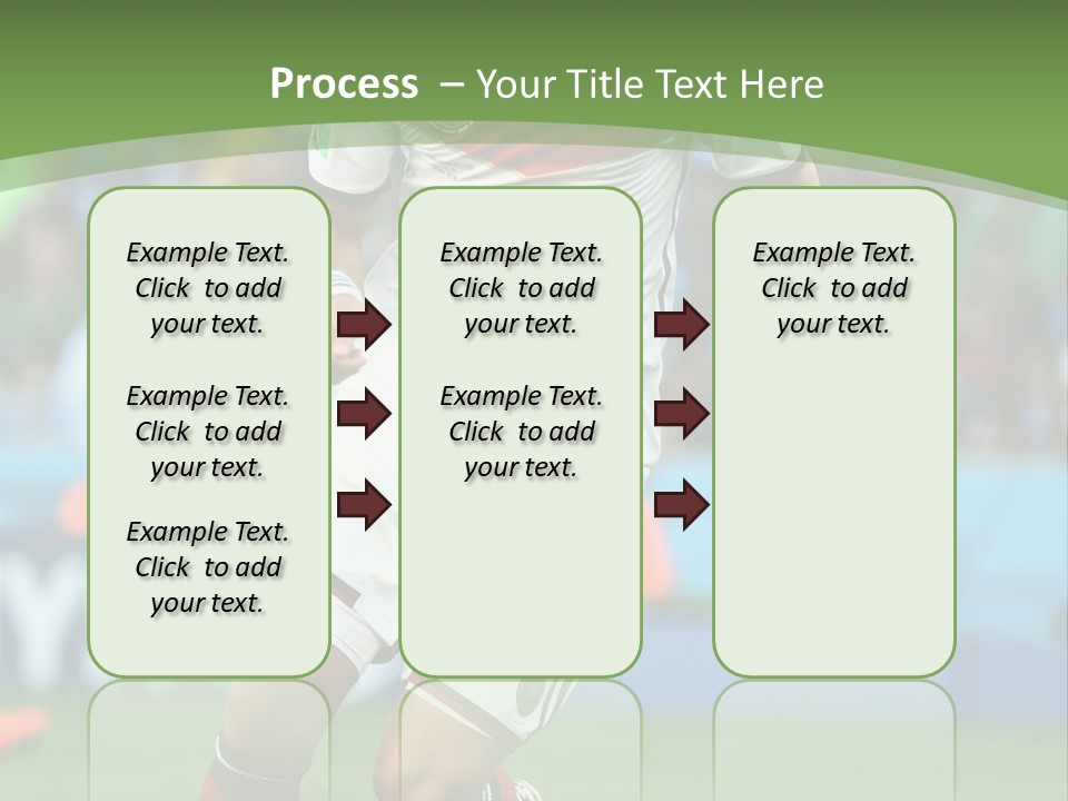 A Soccer Player Kicking A Soccer Ball On A Field PowerPoint Template