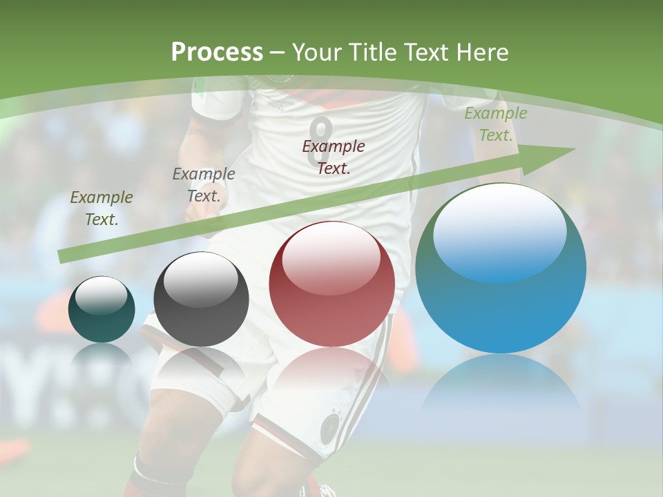 A Soccer Player Kicking A Soccer Ball On A Field PowerPoint Template