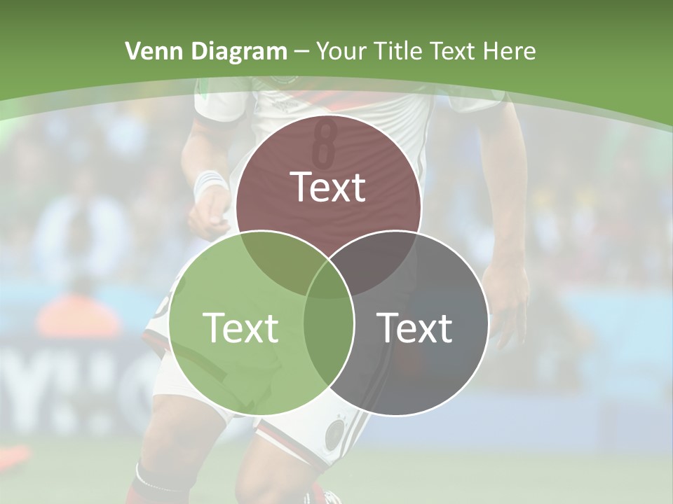 A Soccer Player Kicking A Soccer Ball On A Field PowerPoint Template