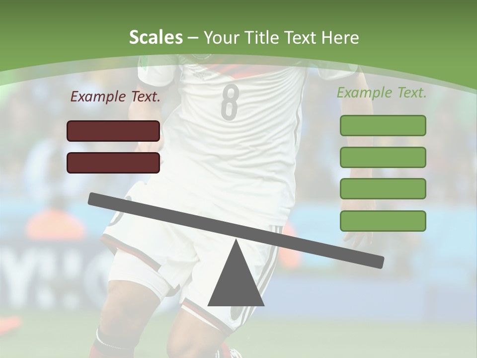 A Soccer Player Kicking A Soccer Ball On A Field PowerPoint Template