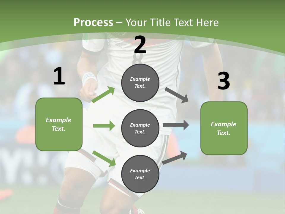 A Soccer Player Kicking A Soccer Ball On A Field PowerPoint Template