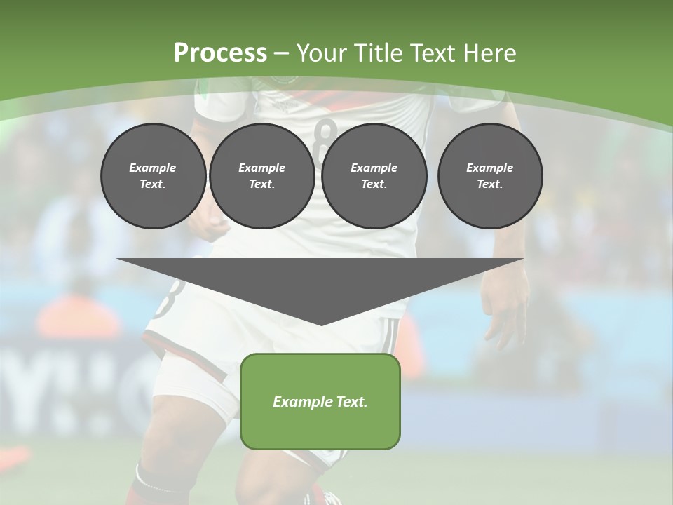 A Soccer Player Kicking A Soccer Ball On A Field PowerPoint Template