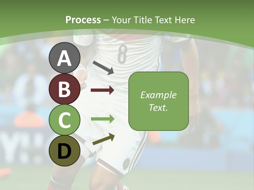 A Soccer Player Kicking A Soccer Ball On A Field PowerPoint Template