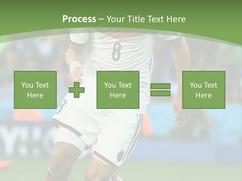 A Soccer Player Kicking A Soccer Ball On A Field PowerPoint Template