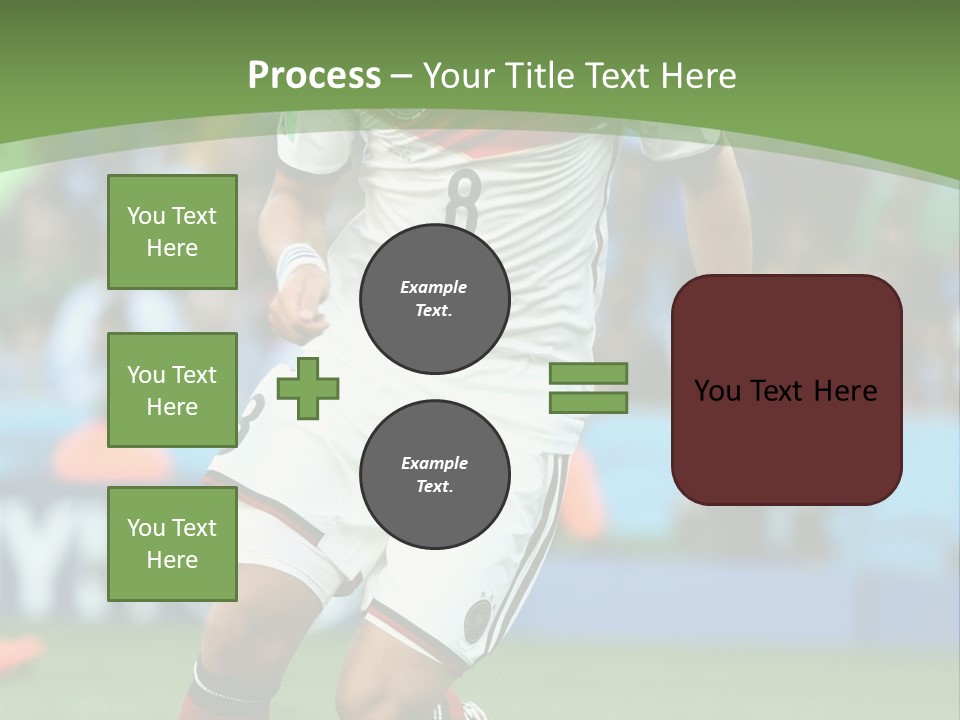 A Soccer Player Kicking A Soccer Ball On A Field PowerPoint Template