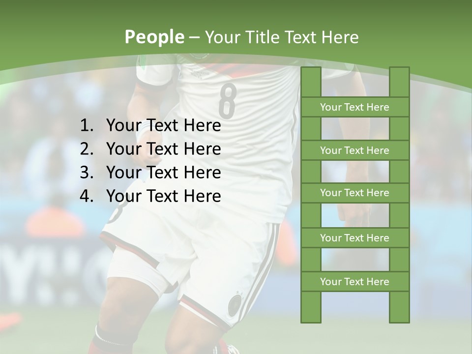 A Soccer Player Kicking A Soccer Ball On A Field PowerPoint Template