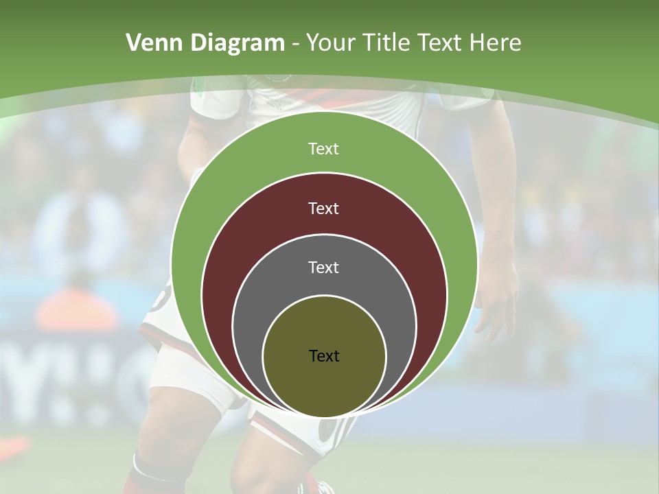 A Soccer Player Kicking A Soccer Ball On A Field PowerPoint Template