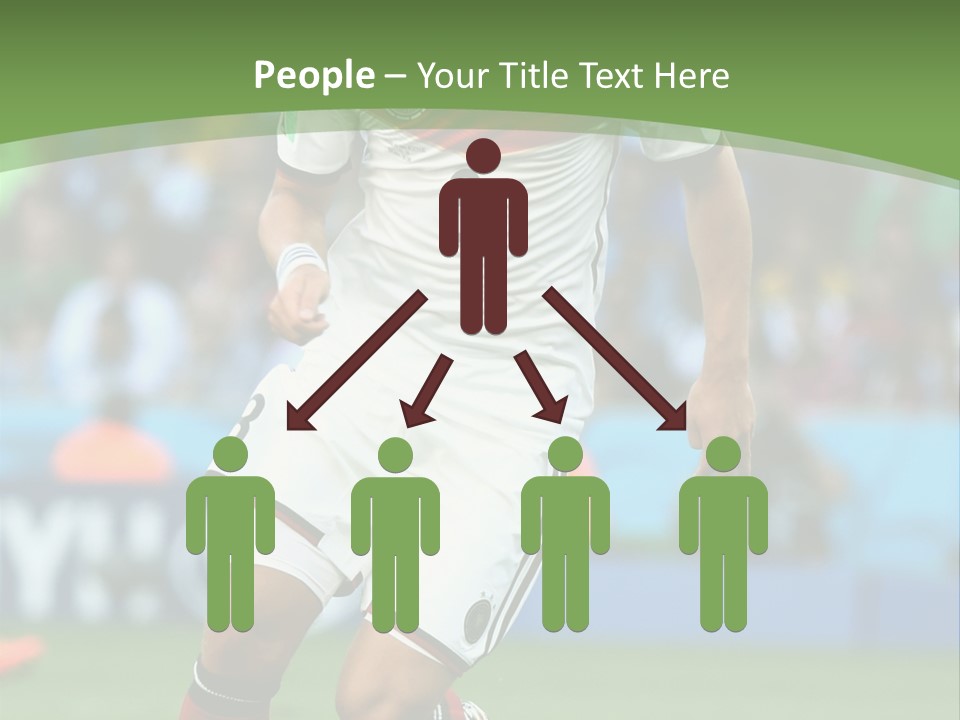 A Soccer Player Kicking A Soccer Ball On A Field PowerPoint Template