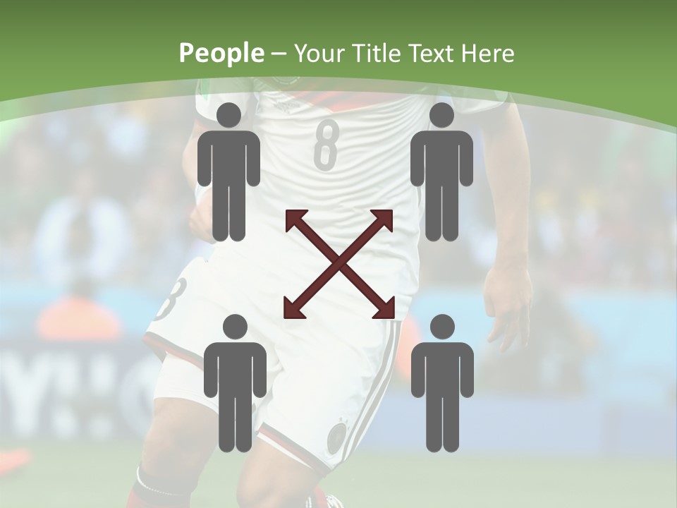 A Soccer Player Kicking A Soccer Ball On A Field PowerPoint Template