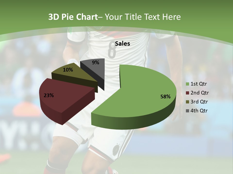 A Soccer Player Kicking A Soccer Ball On A Field PowerPoint Template