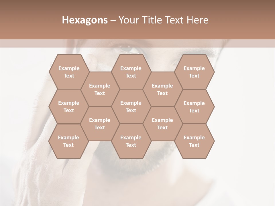 A Man Holding His Hand To His Face PowerPoint Template