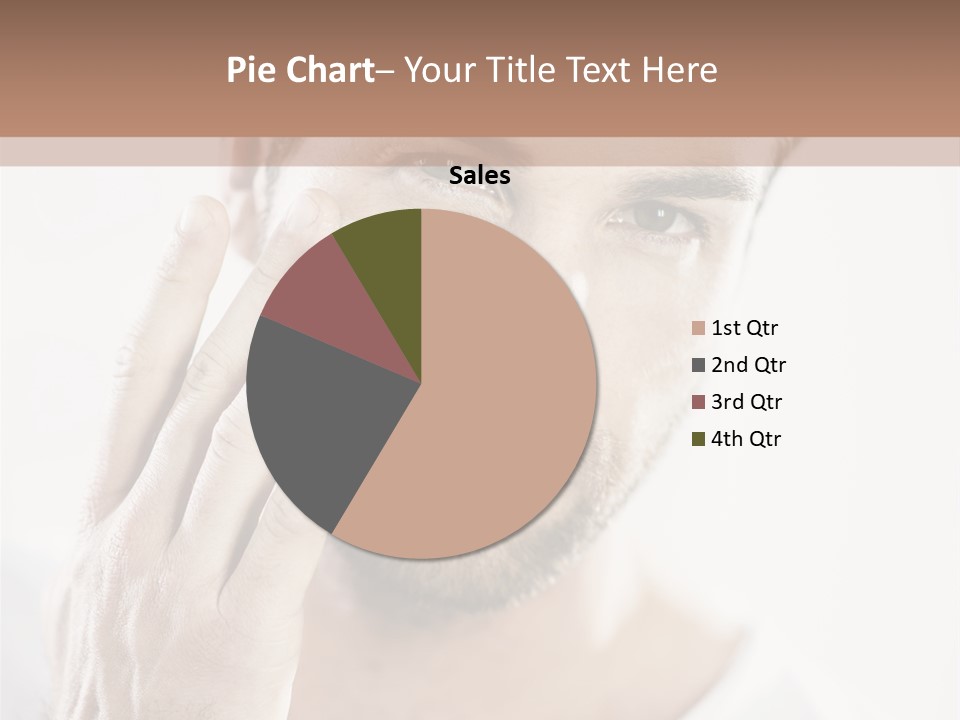 A Man Holding His Hand To His Face PowerPoint Template