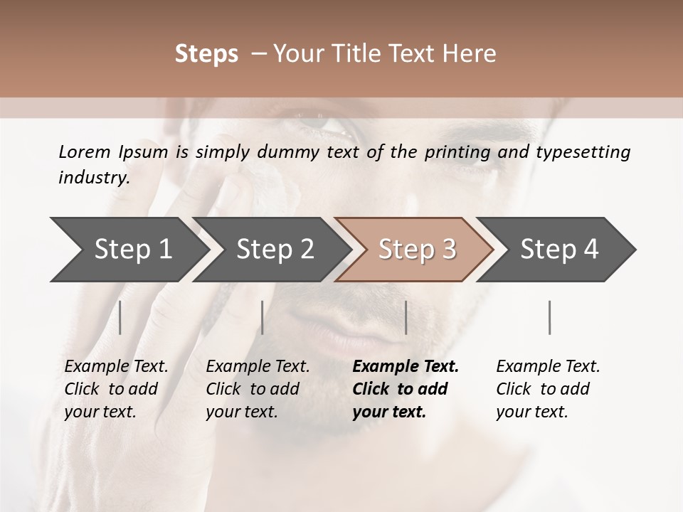 A Man Holding His Hand To His Face PowerPoint Template
