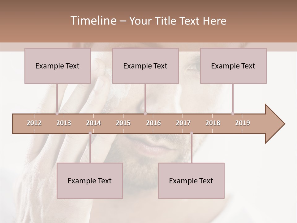 A Man Holding His Hand To His Face PowerPoint Template