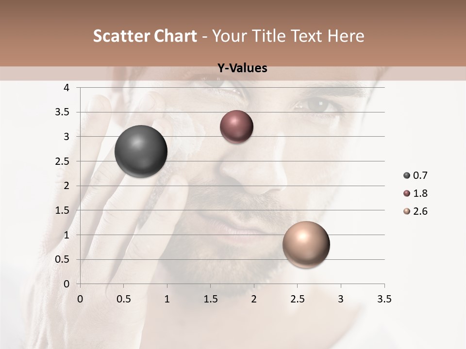A Man Holding His Hand To His Face PowerPoint Template