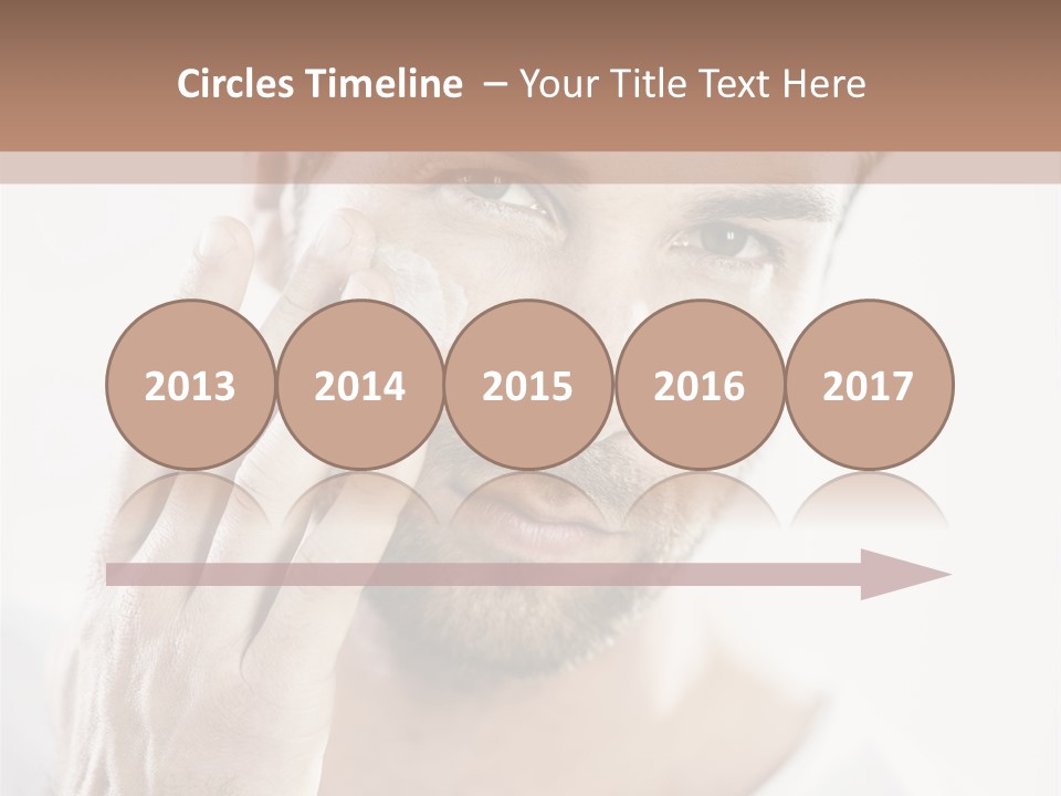 A Man Holding His Hand To His Face PowerPoint Template